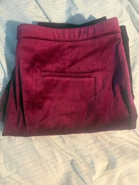 THEORY PANTS SPECIAL FOR BLAZER PURCHASER Theory Velvet Pants in Deep Wine